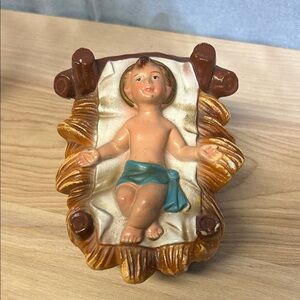 Nativity piece. The Baby Jesus Figure Replacement. 1960s Japan Vintage